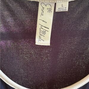 Emma & Michele Glittering Purple Blouse